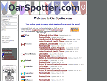 Tablet Screenshot of oarspotter.com